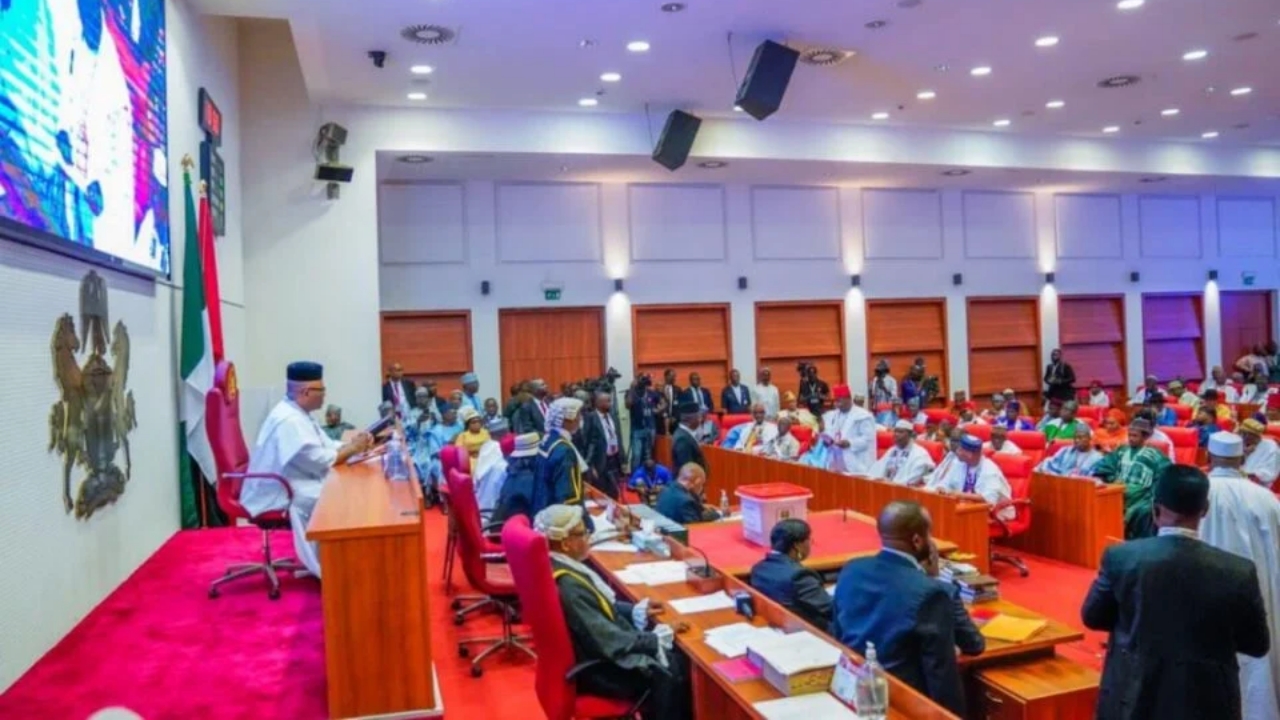 Nigerian Senate in plenary session debating the Electoral Act 2026 in Abuja
