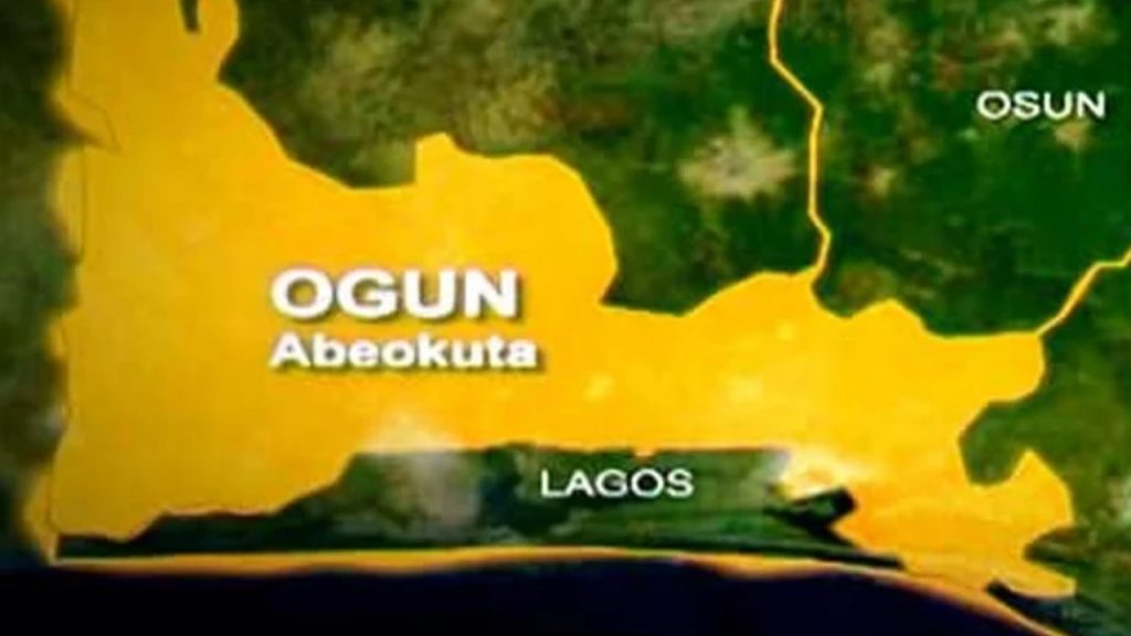 Map of Ogun state
