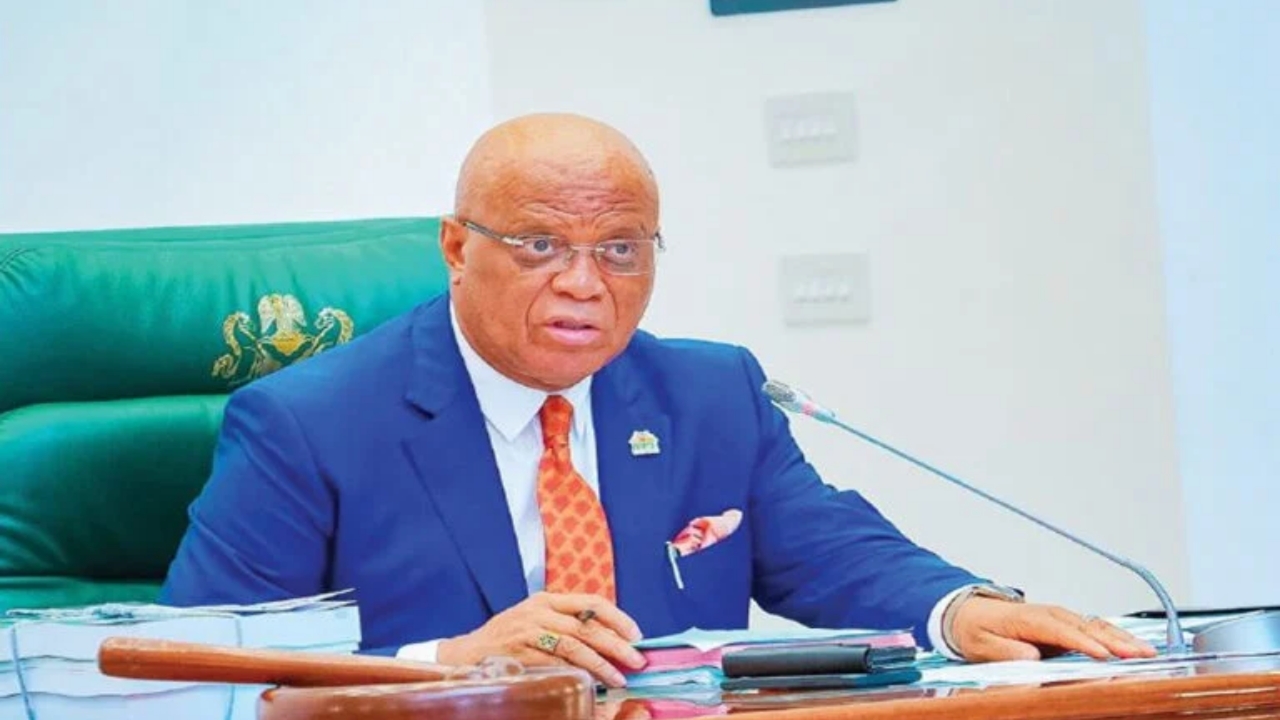 A file photo: Akwa-Ibom Governor, Umo Eno