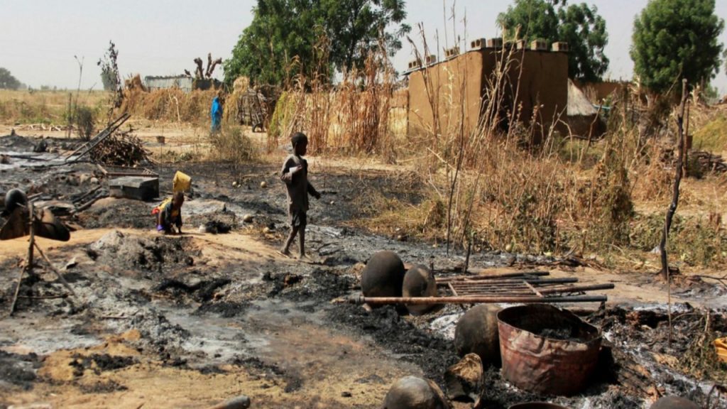 One of the communities in northeastern Nigeria ravaged by terrorists