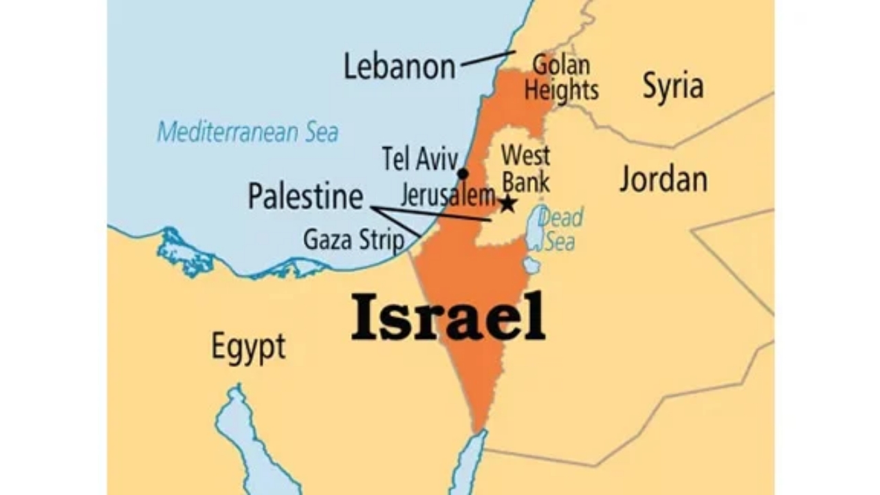 Map of Israel
