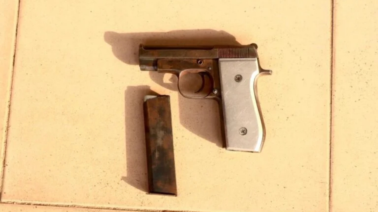 The recovered weapon