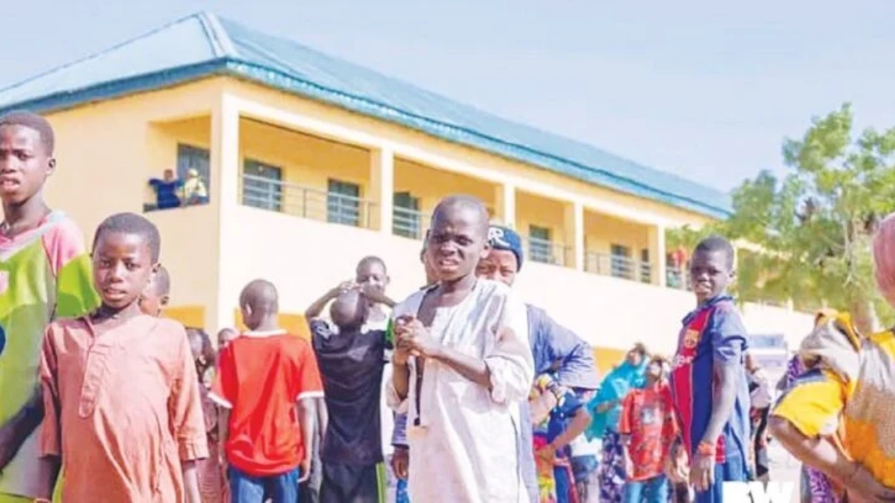 Children at Kashere IDP camp, Akko LGA, Gombe State