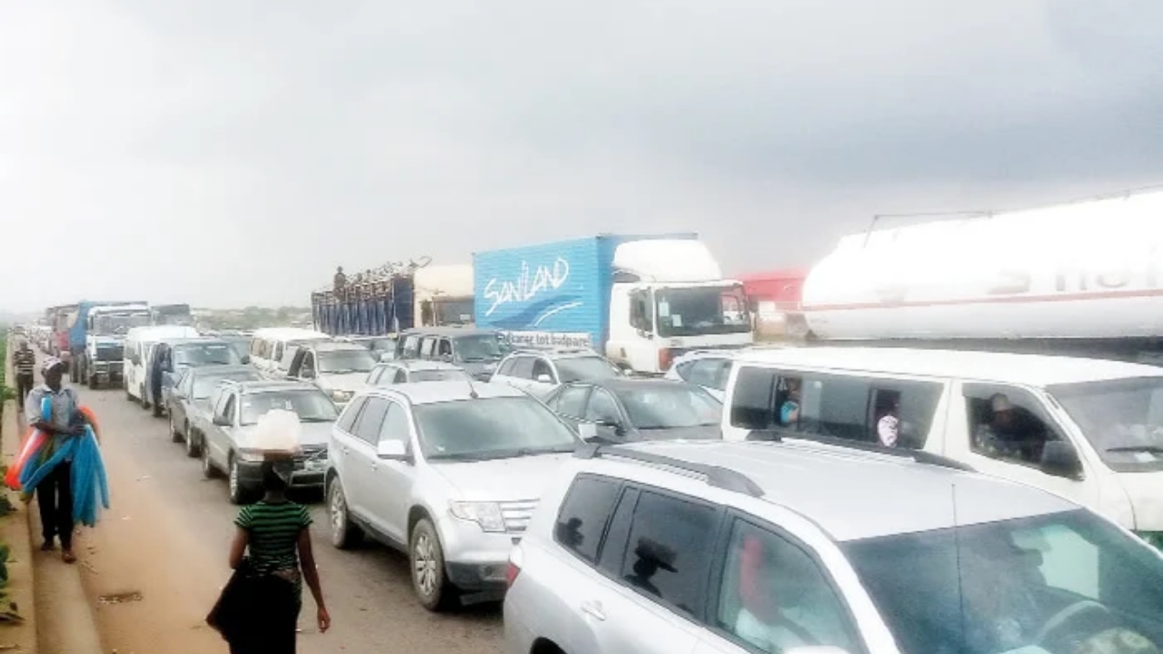 Long bridge section of the Lagos-Ibadan Expressway