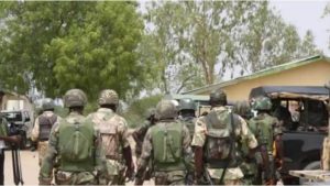 Troops of the Nigerian army