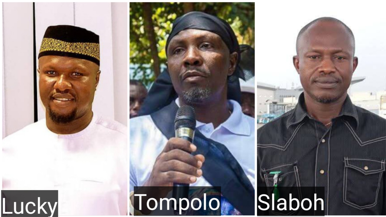 Photo of Lucky, Tompolo and Slaboh