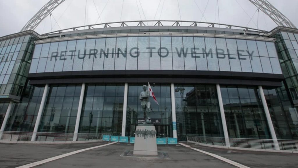 A general view of the exterior of Wembley Stadium - National News