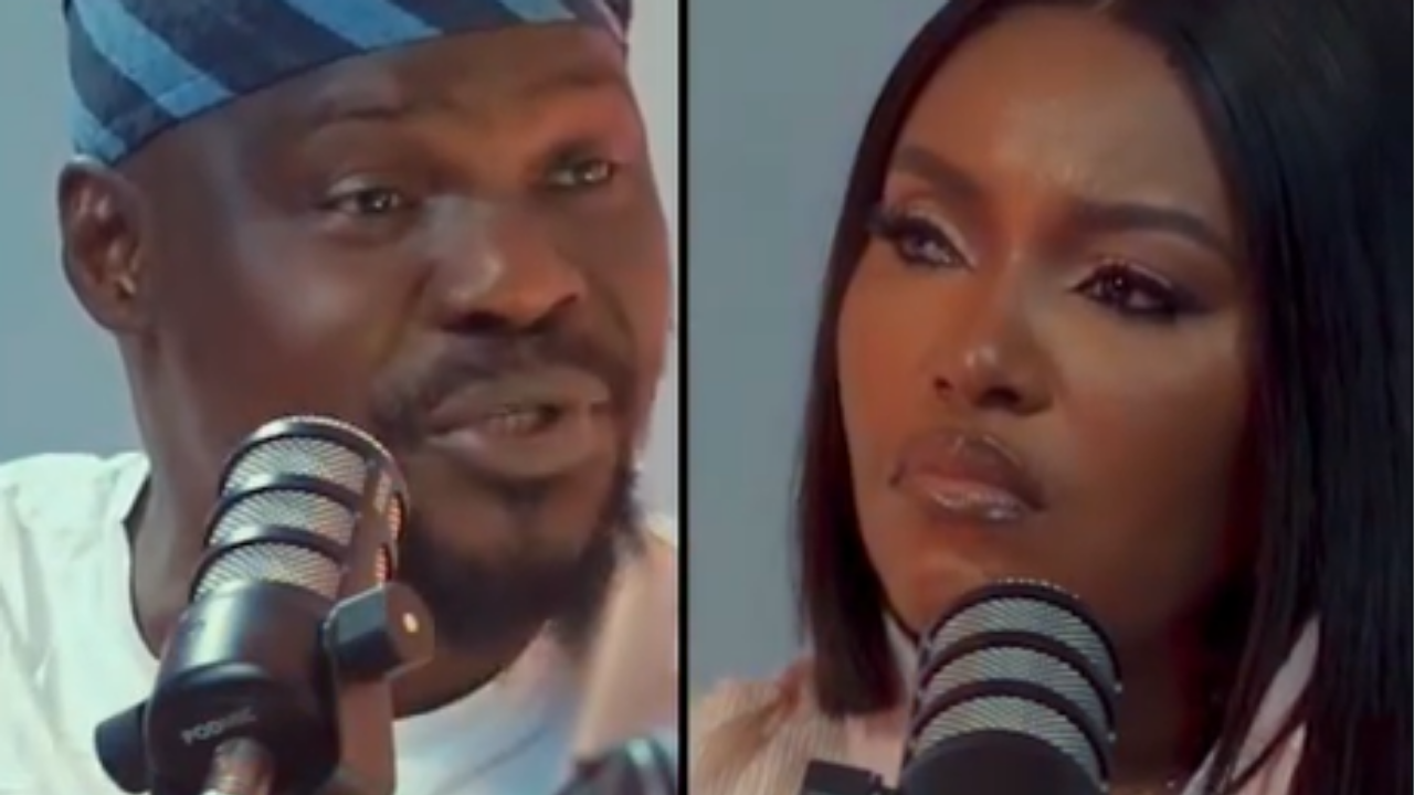 Nollywood Actor, Baba Ijesha, and colleague, Biola Adebayo, during a session on Talk-To-B podcast - National News