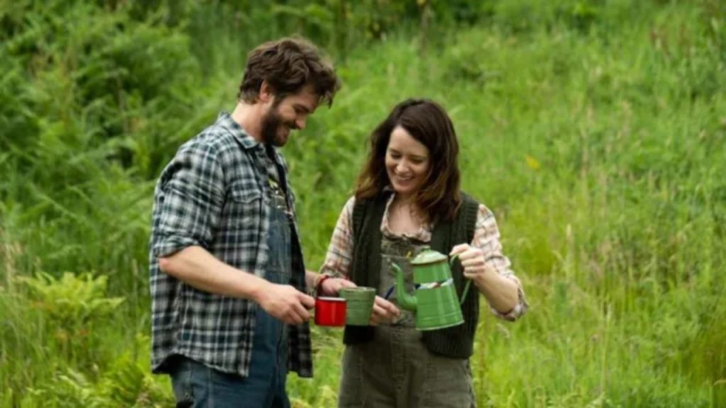 Film stars Andrew Garfield and Claire Foy - National News