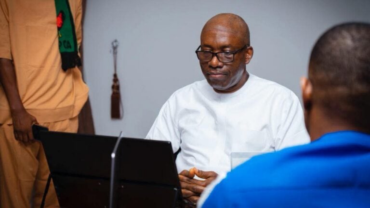 Anambra State Governor, Chukwuma Soludo, revalidating his membership of the All Progressives Grand Alliance by participating in the party’s ongoing electronic membership registration exercise on Monday - National News