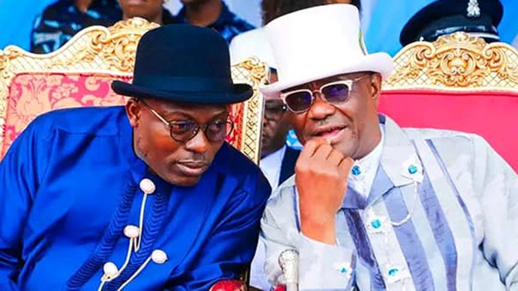 File: Siminalayi Fubara and Nyesom Wike - National News