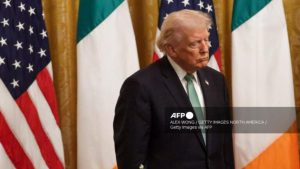 WASHINGTON, DC - MARCH 17: U.S. President Donald Trump attends a St. Patricks Day event in the East Room of the White House on March 17, 2026 in Washington, DC - National News