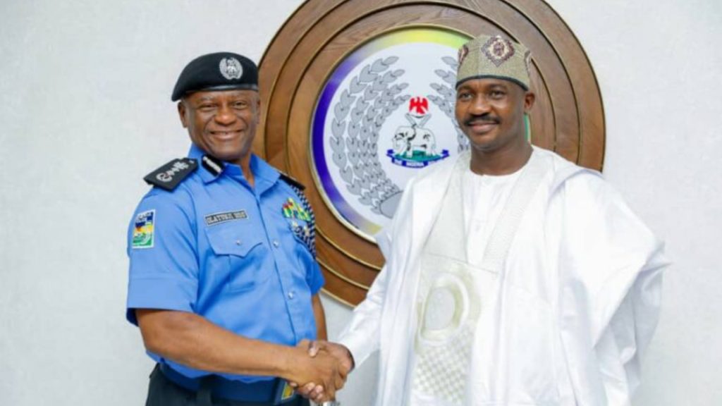 Gov Ahmed Aliyu in handshake with IGP, Tunde Disk - National News