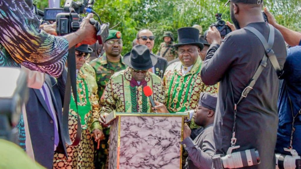 President Bola Tinubu during the commissioning