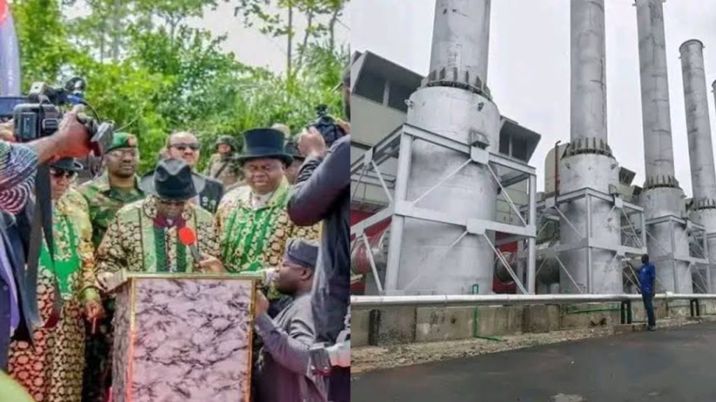 President Bola Tinubu and Governor Douye Diri during the commissioning on Friday - National News