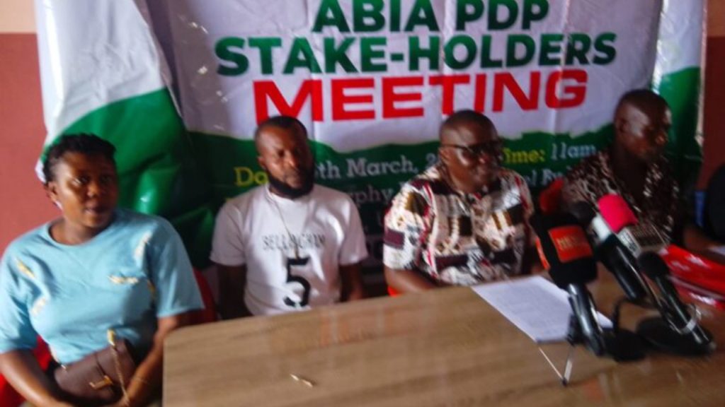 The Abia PDP stakeholders during the meeting - National News