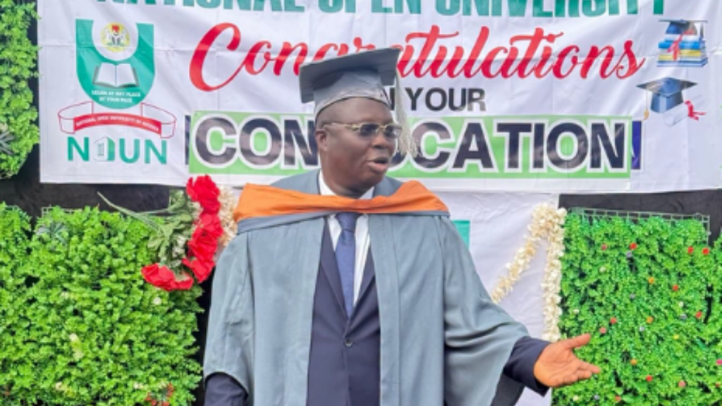 Mr latin during his convocation form NOUN - National News
