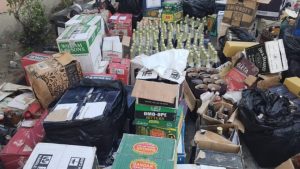 Some of the seized alcoholic beverages - National News