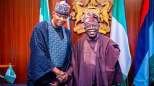 (L-R) New Minister of Housing and Urban Development, Dr Muttaqha Darma with President Bola Tinubu - National News