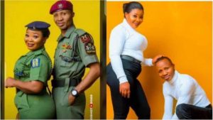 The slain couple, Master Warrant Officer Linus Musa Audu and Private Gloria Mathew - National News