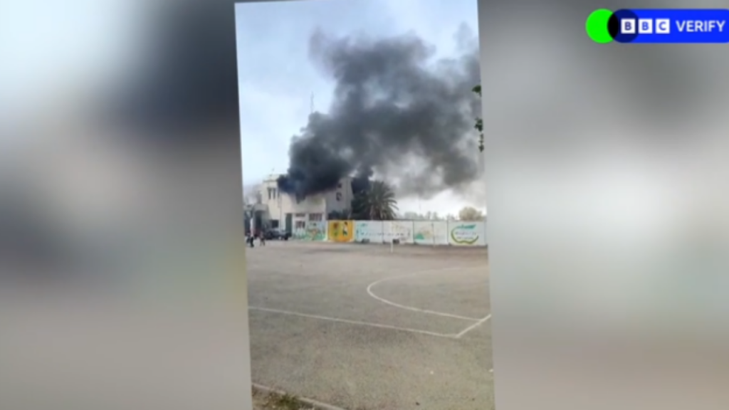 Image of damage and smoke at Iranian school in Minab - National News