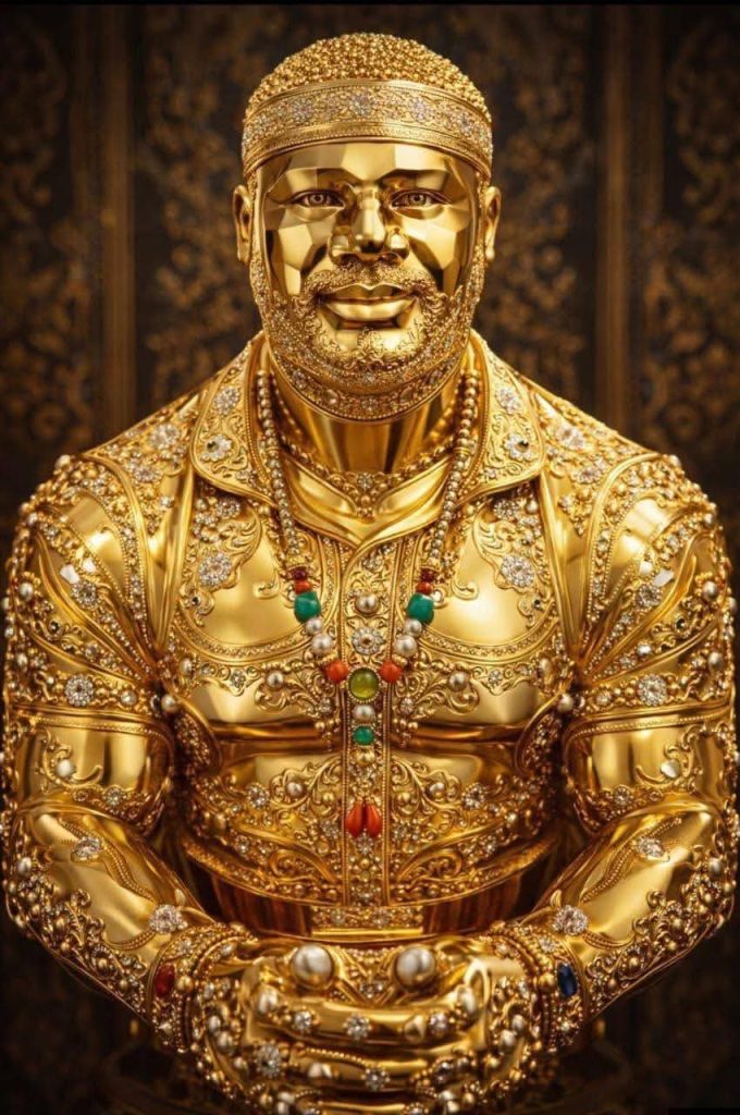 Gold statute of the Triple Ogungbeinwei