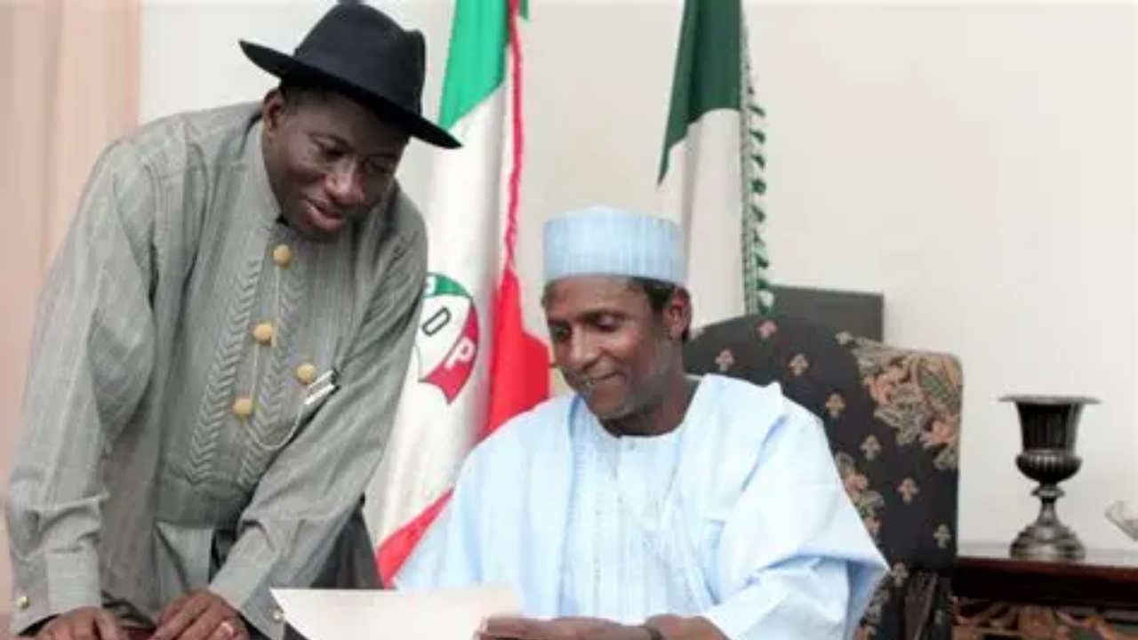 Late ex-president Umaru Musa Yar'Adua, and his vice, Goodluck Jonathan - National News