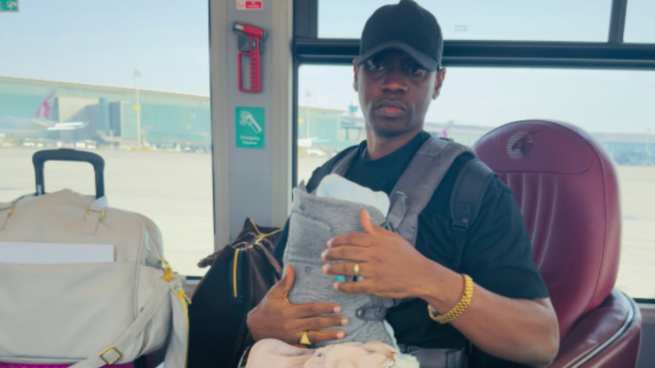 Triplet father Lateef Adedimeji with one of his sons - National News