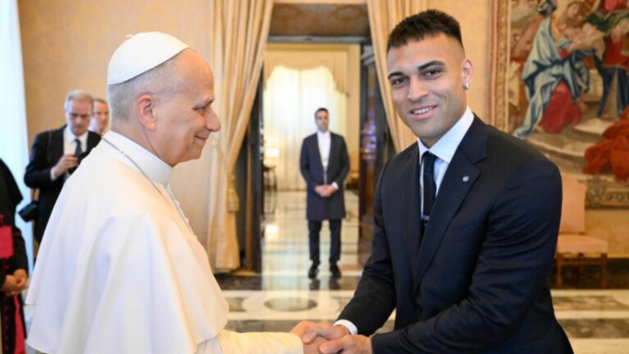 Pope and Inter Milan's captain, Lautaro Martinez - National News
