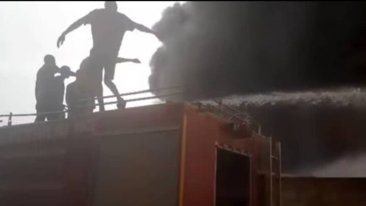 Scene of the fire incident - National News