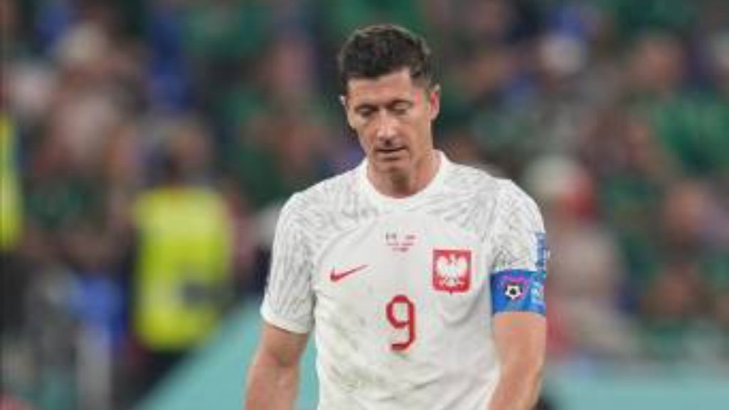 Robert Lewandowski (9) of Poland is seen during the FIFA World Cup Qatar 2022 Group C match between Mexico and Poland at Stadium 974 on November 22, 2022 in Doha, Qatar - National News