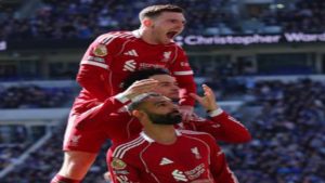 Andrew Robertson, Curtis Jones and Mohamed Salah - National News
