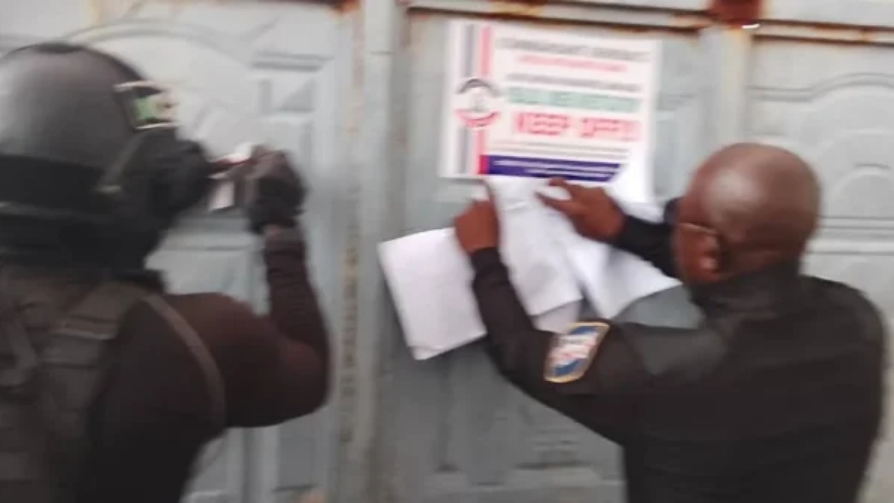NSCDC officials sealing the Inner Galaxy Steel in Kaduna - National News