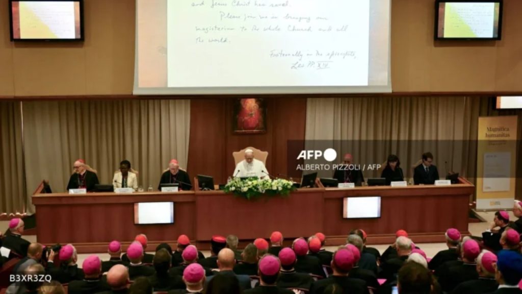 Pope Leo XIV attends the presentation of his first Encyclical Letter “Magnifica Humanitas” focused on the rise of artificial intelligence, in The Vatican on May 25, 2026 - National News