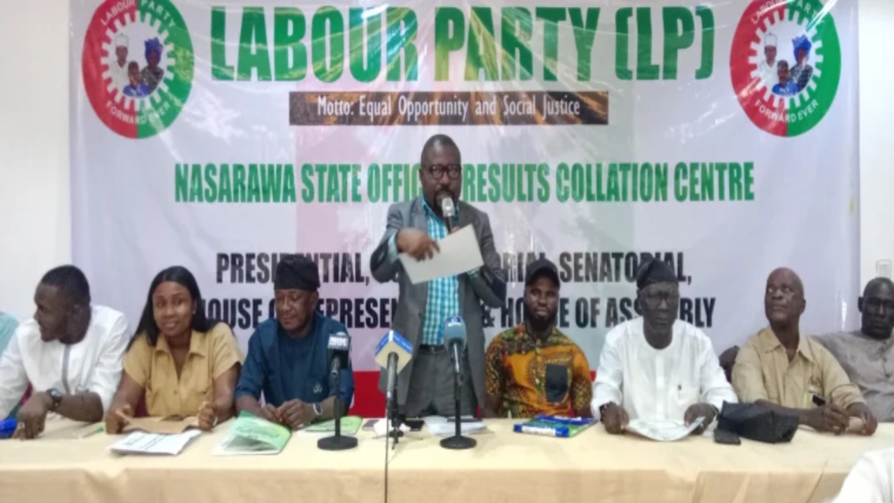 Chairman and members of the Primary Elections committee during the collation of results in Lafia, Nasarawa State - National News