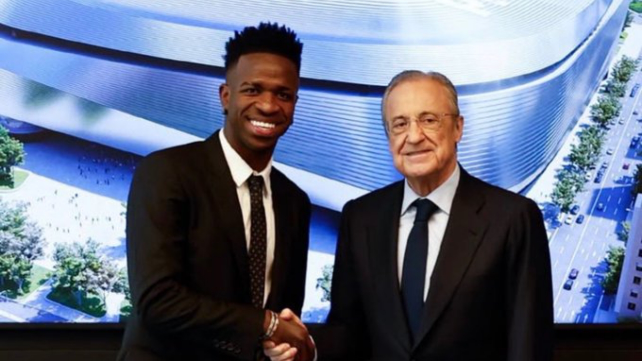 Real Madrid president Florentino Pérez and Vinícius Júnior - National News